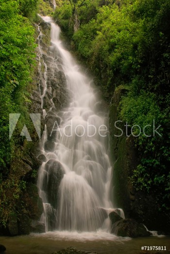 Picture of Simangande falls on Samosir island Sumatra Indonesia